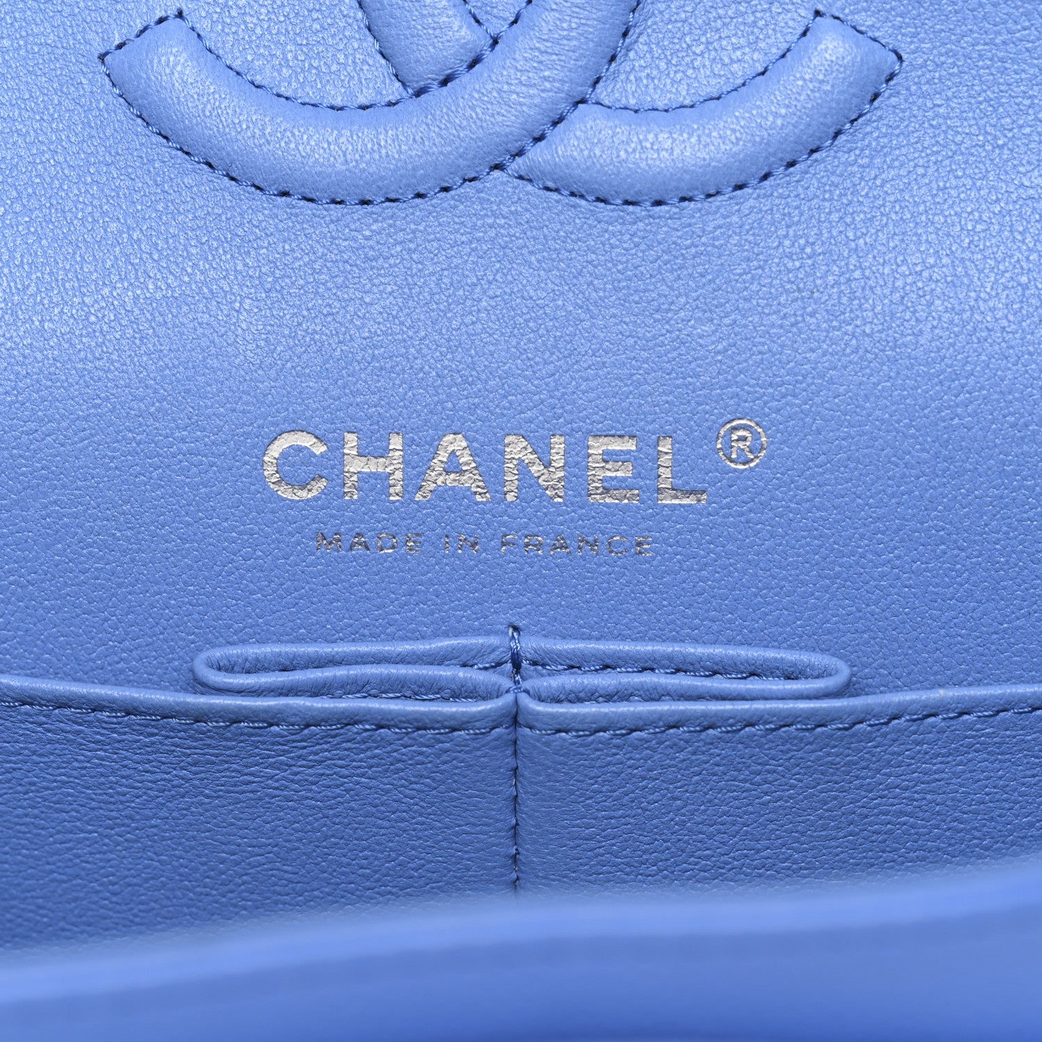 Chanel Caviar Quilted Small Double Flap Blue 5 of 11
