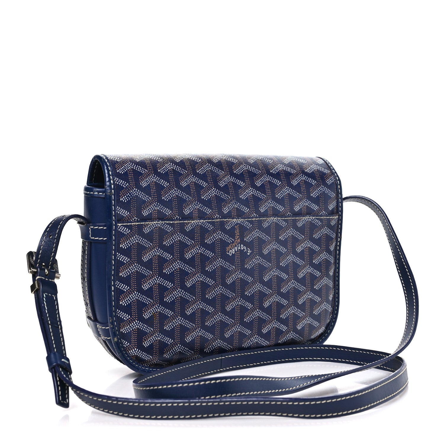 Goyard Goyardine Belvedere PM Messenger Bag Navy 3 of 10