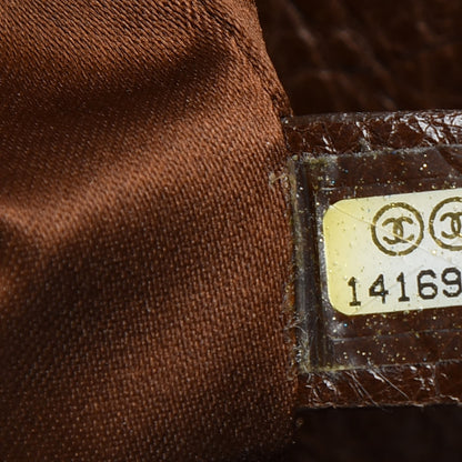 Chanel Glazed Calfskin On The Road Drawstring Tote Brown 7 of 7