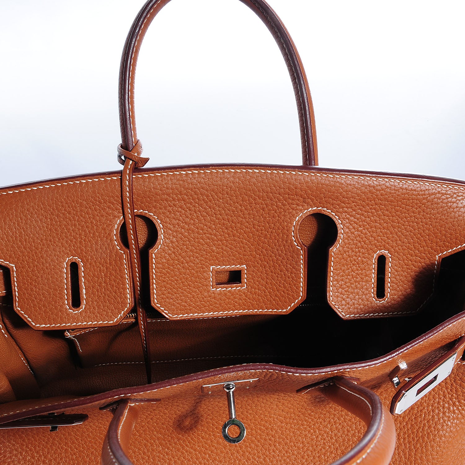 Hermes Taurillon Clemence Birkin 30 Gold 6 of 30