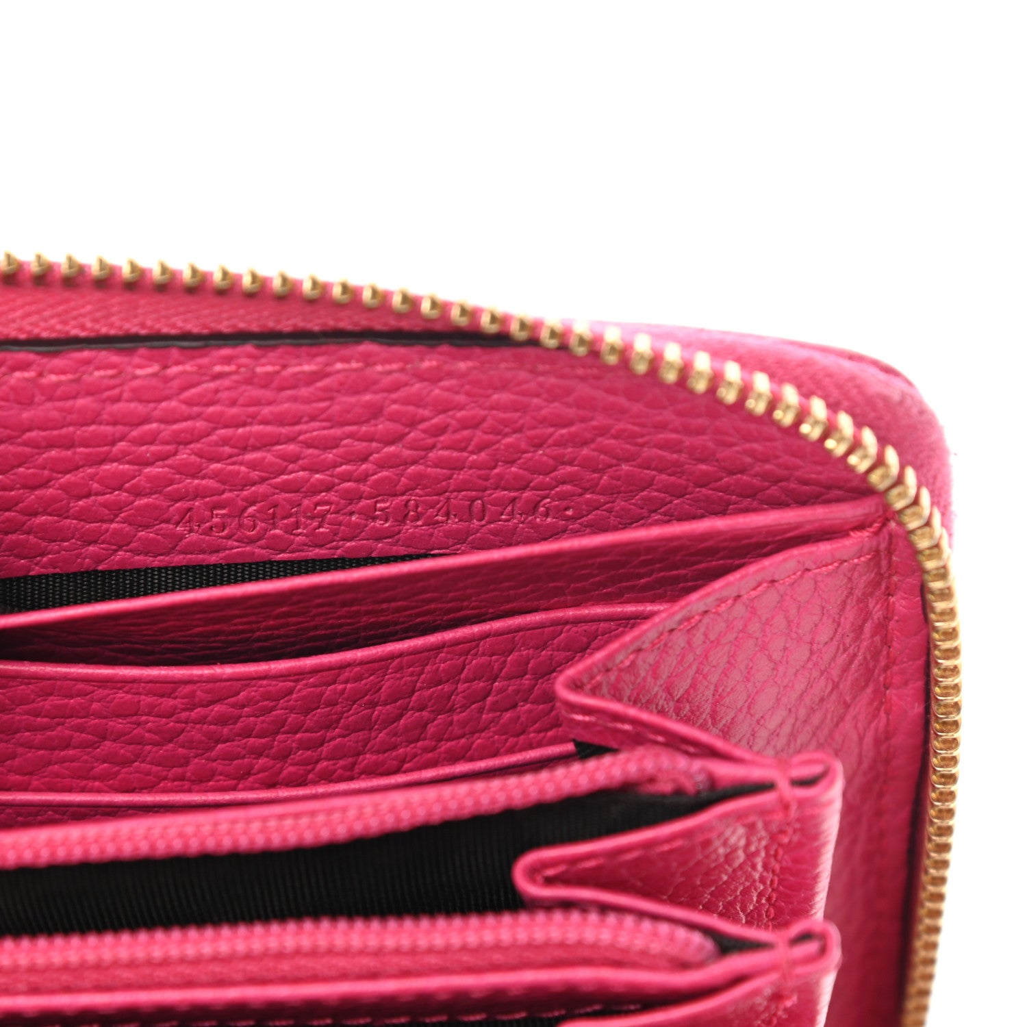 Gucci Dollar Calfskin GG Marmont Zip Around Wallet Box Pink 7 of 13