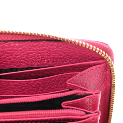 Gucci Dollar Calfskin GG Marmont Zip Around Wallet Box Pink 7 of 13