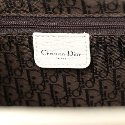 Christian Dior Grained Calfskin Small Dome Bag White 6 of 13