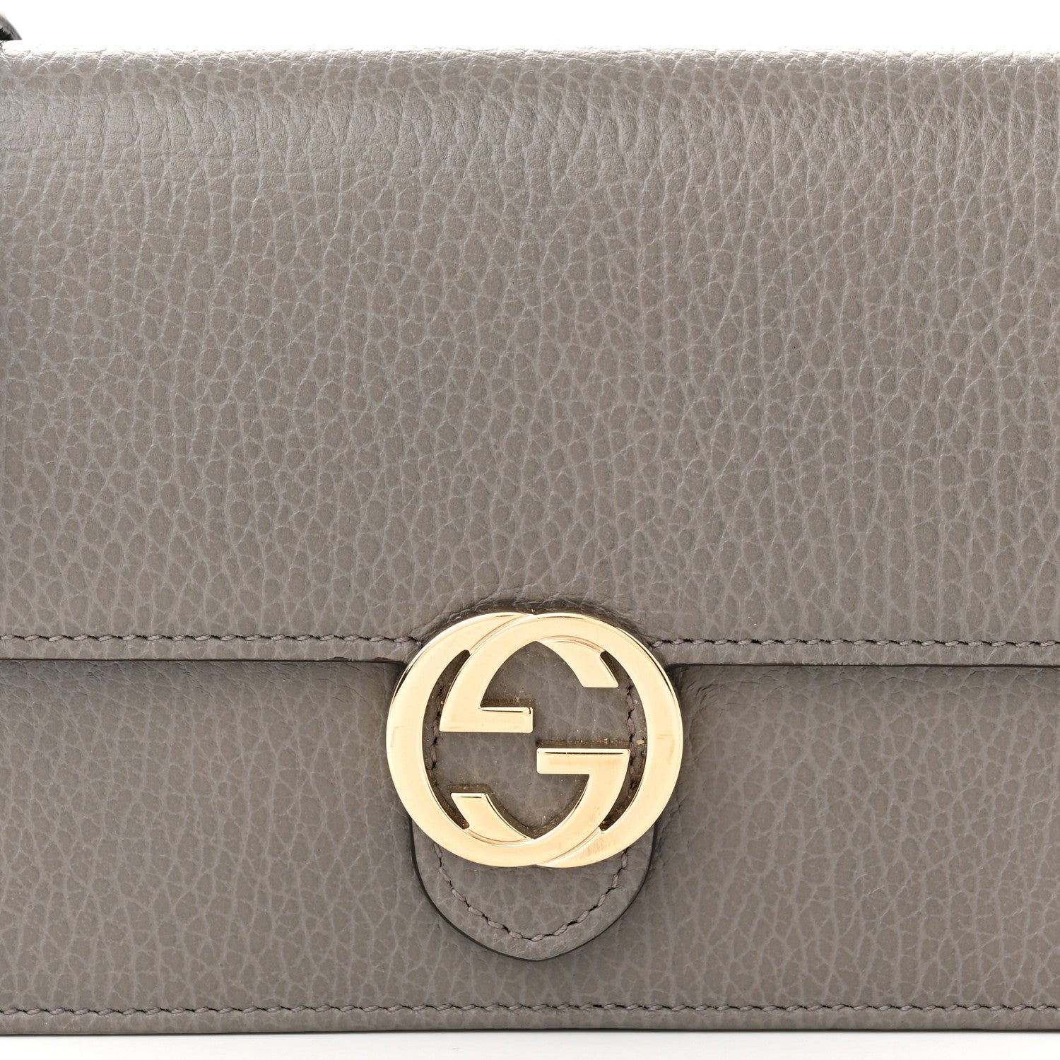Gucci Dollar Calfskin Interlocking G Chain Wallet Loess 7 of 10