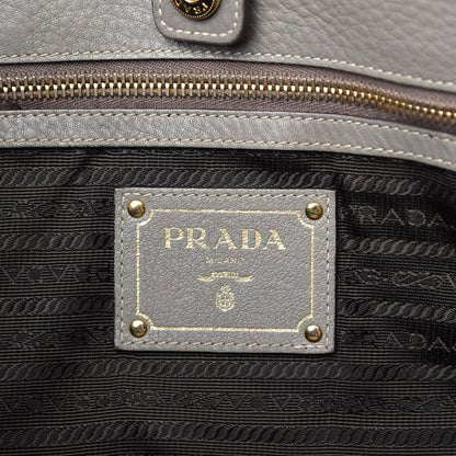 Prada Vitello Daino Shopping Satchel Argilla 8 of 10