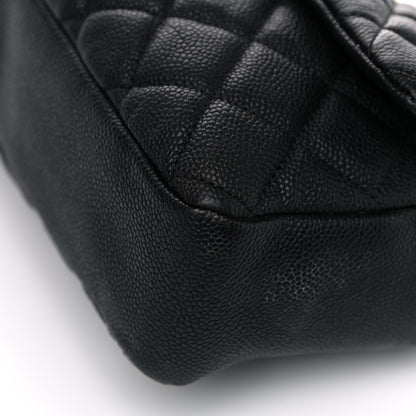 Chanel Caviar Quilted Jumbo Easy Flap Black 21 of 33