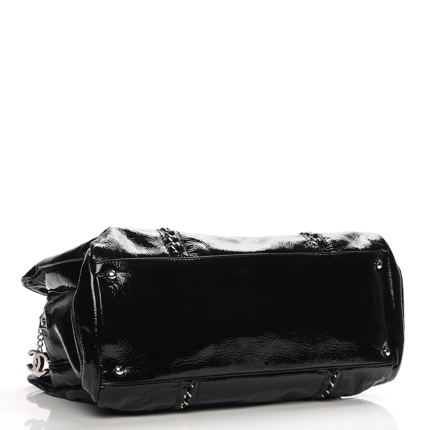 Chanel Patent Calfskin Large Luxe Ligne Tote Black 5 of 15
