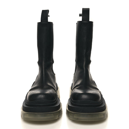 Bottega Veneta Calfskin The Tire Chelsea Boots 37.5 Black Transparent 2 of 9