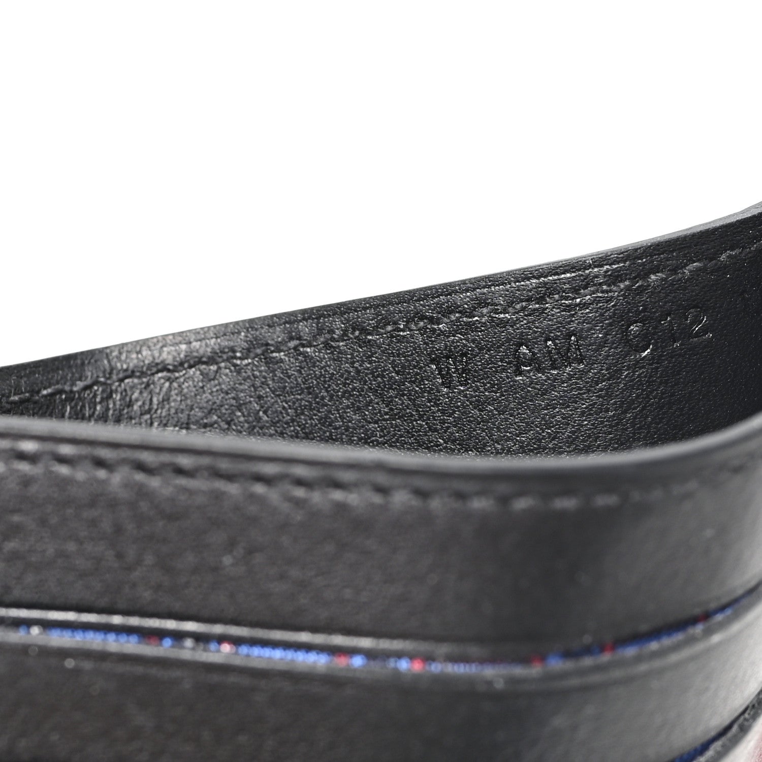 Hermes Evercolor Citizen Twill Card Case Black Bleu de France Bleu