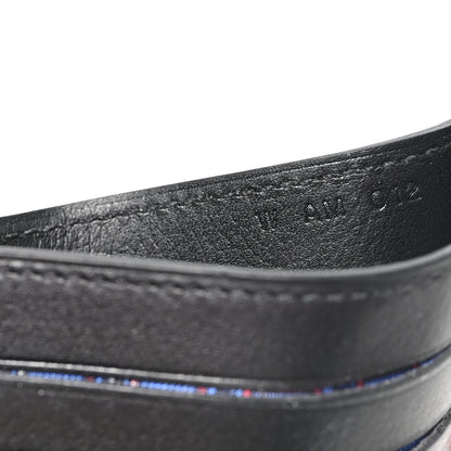 Hermes Evercolor Citizen Twill Card Case Black Bleu de France Bleu Saphir 7 of 7