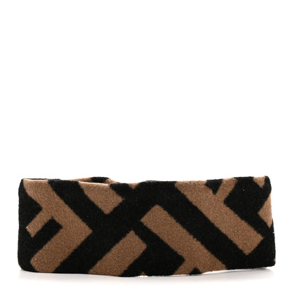 Fendi Wool FF Logo Headband Camel 3 of 4