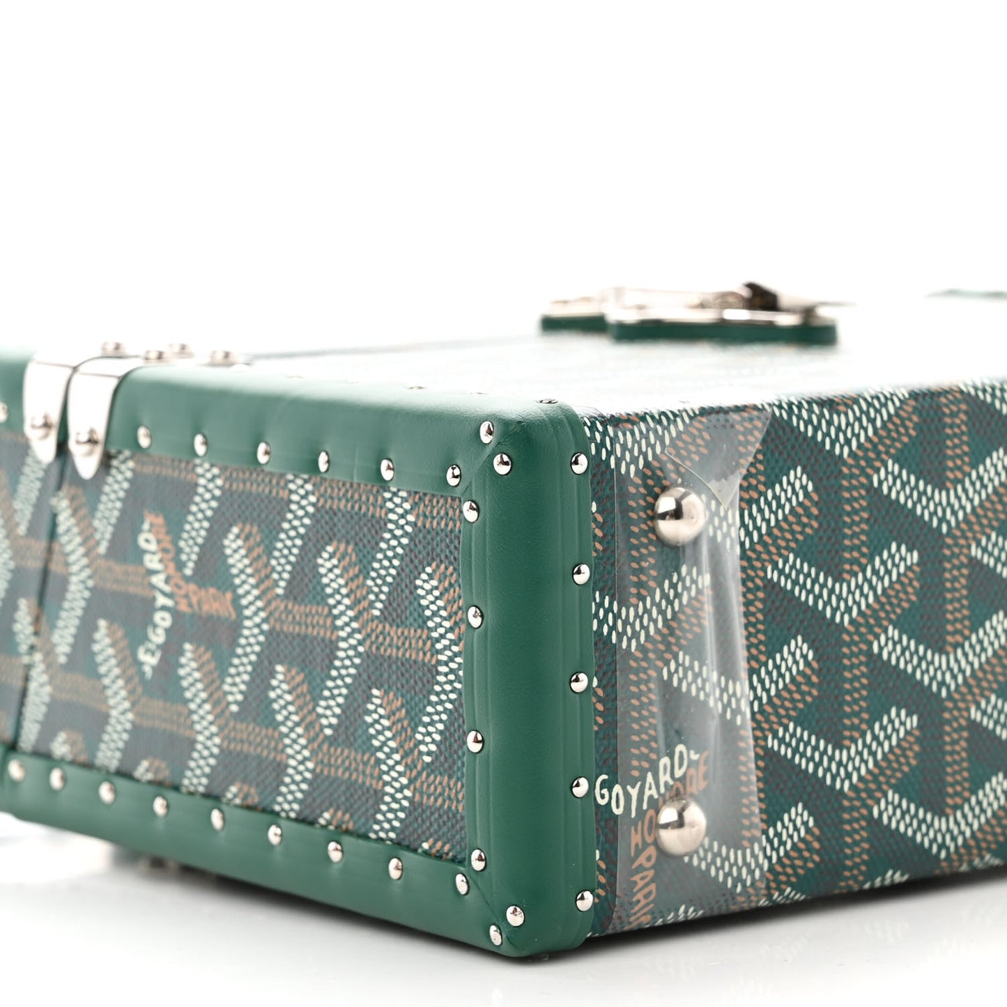 Goyardine Cassette Trunk Bag Green