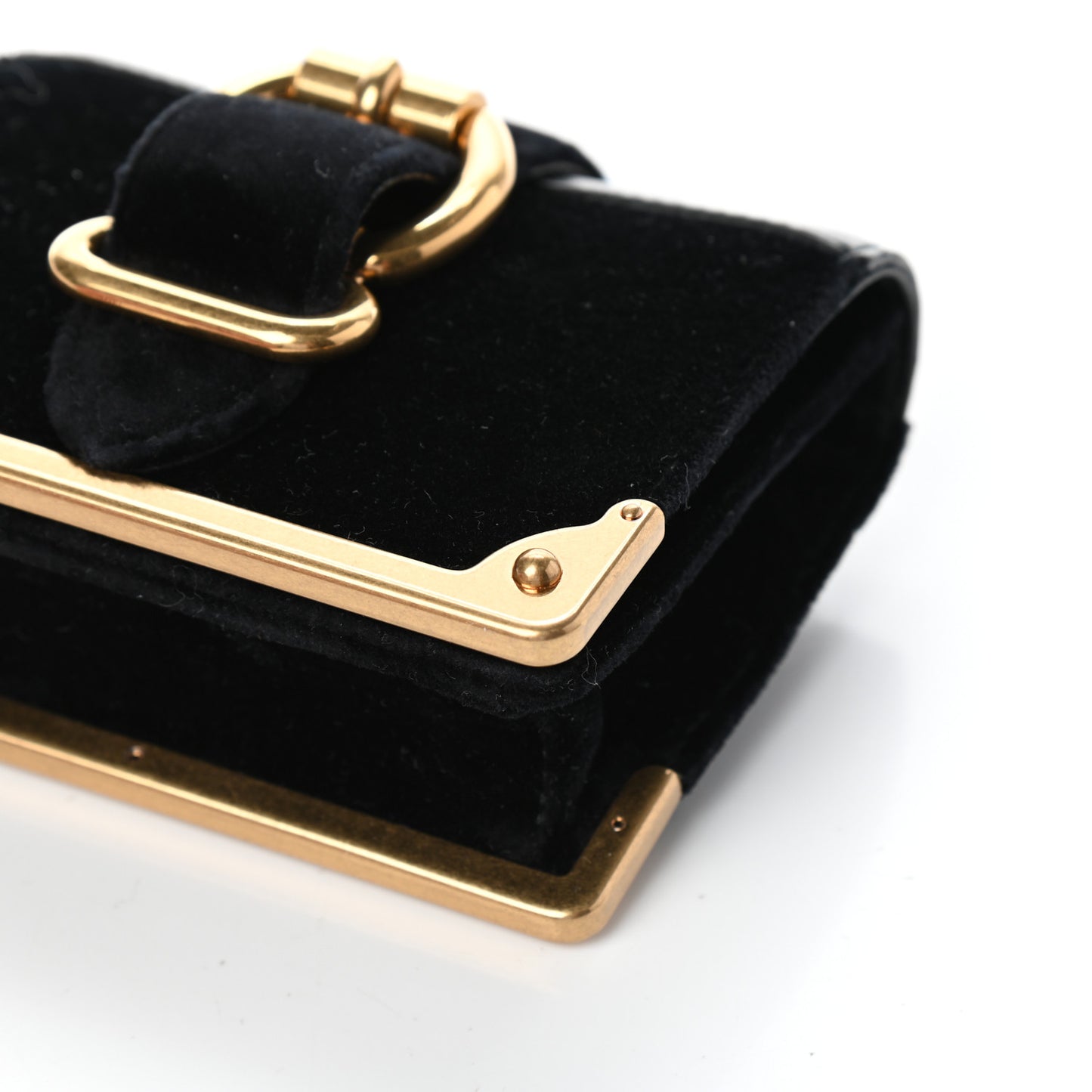 Velluto Micro Cahier Bag Black