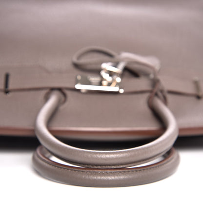 Hermes Togo Horeshoe Birkin 35 Etain Gris Perle 7 of 37