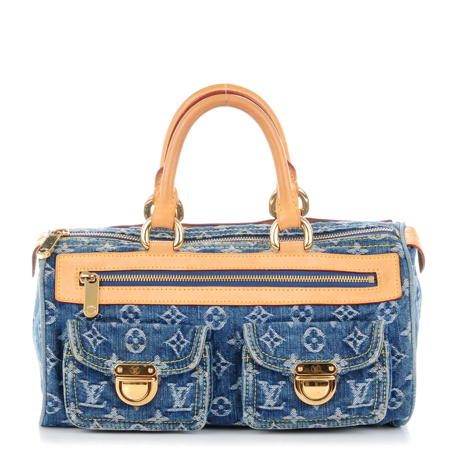 Louis Vuitton Monogram Denim Neo Speedy Blue 1 of 7