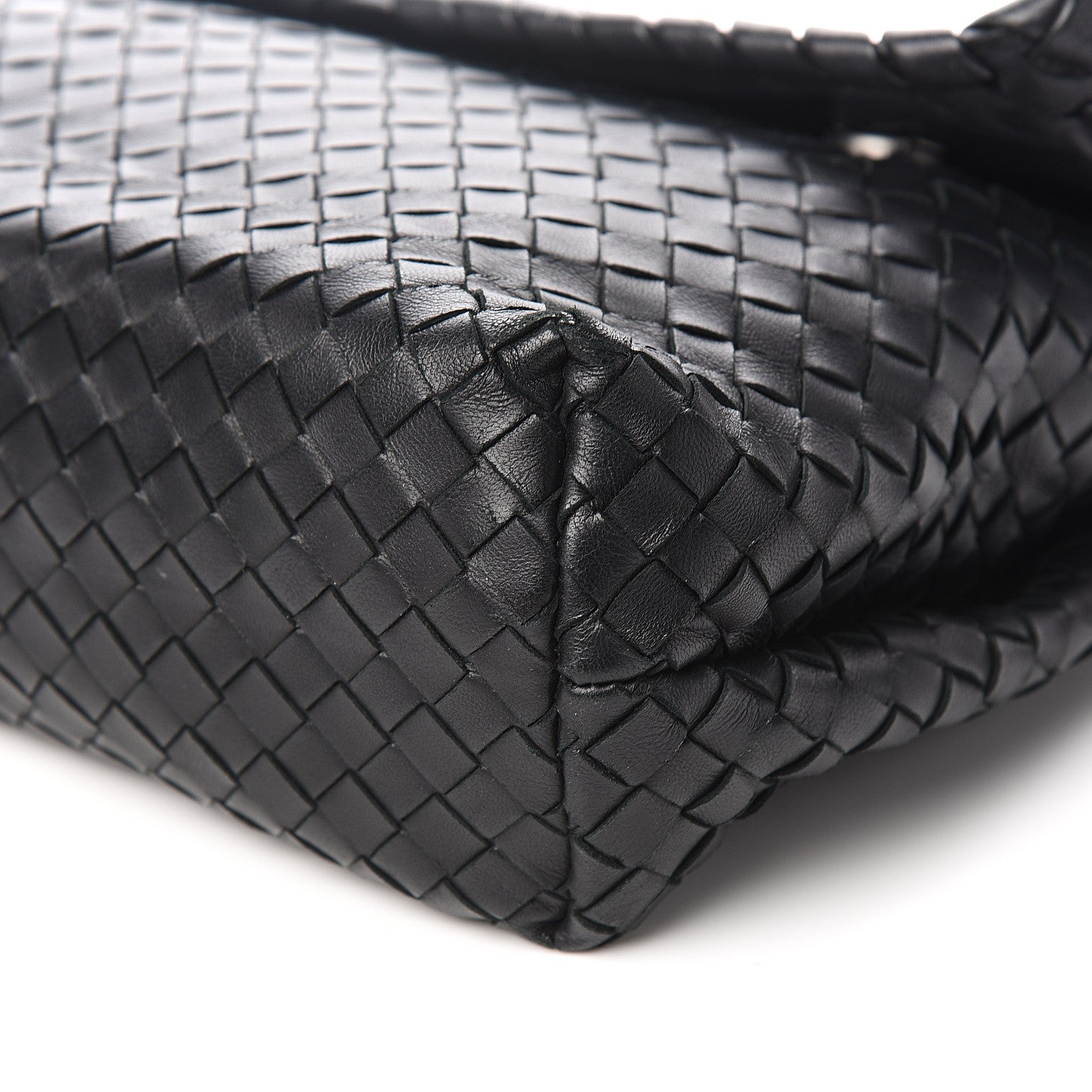 Bottega Veneta Nappa Intrecciato Flap Shoulder Bag Black 7 of 11