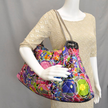 Chanel Satin Quilted Large Kaleidoscope Tote 2 of 13