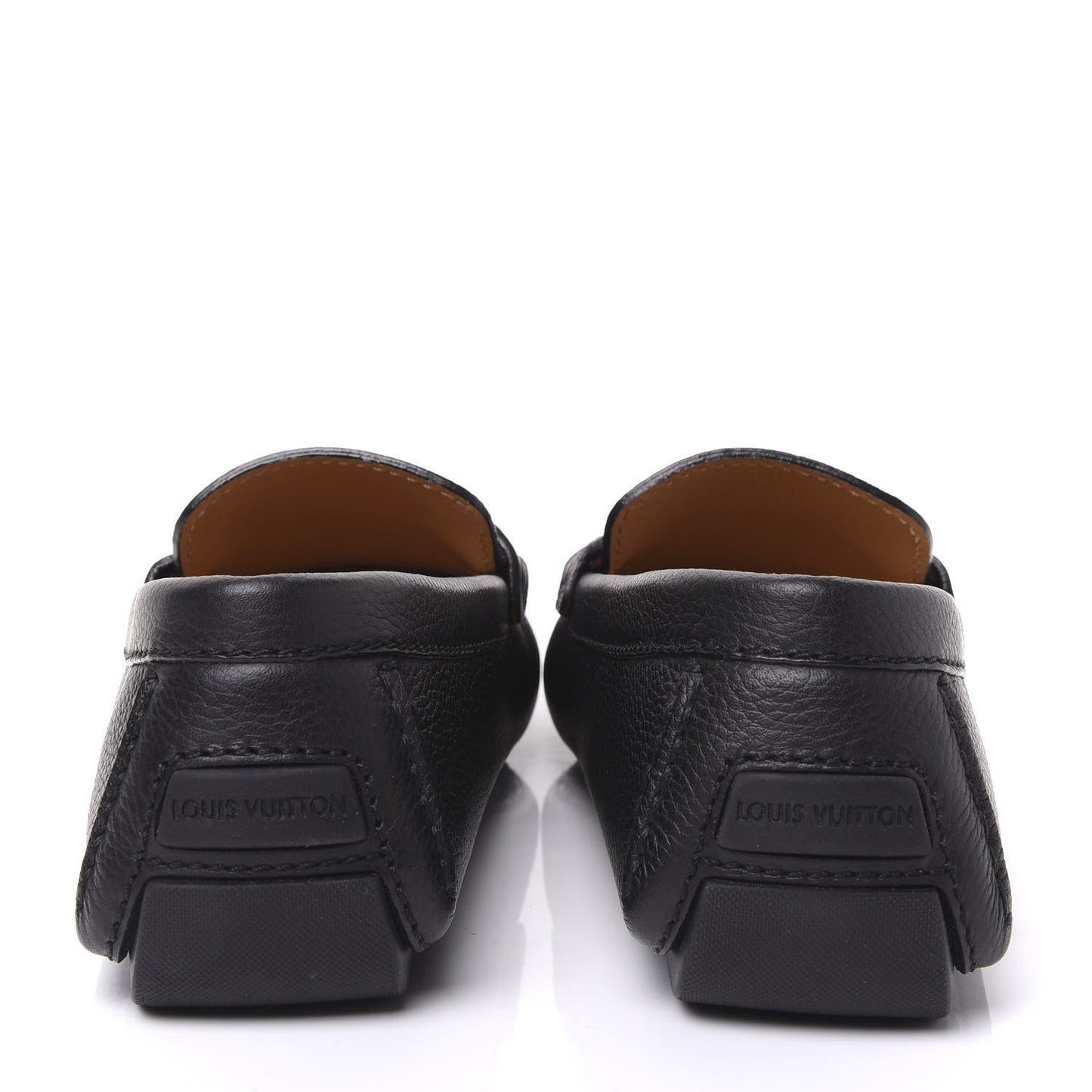 Grained Calfskin Monte Carlo Car Shoe Moccasin Loafers 5 Black