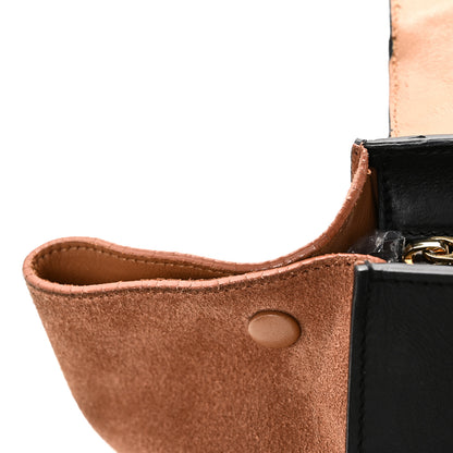 Celine Snakeskin Suede Trapeze Brown 10 of 12