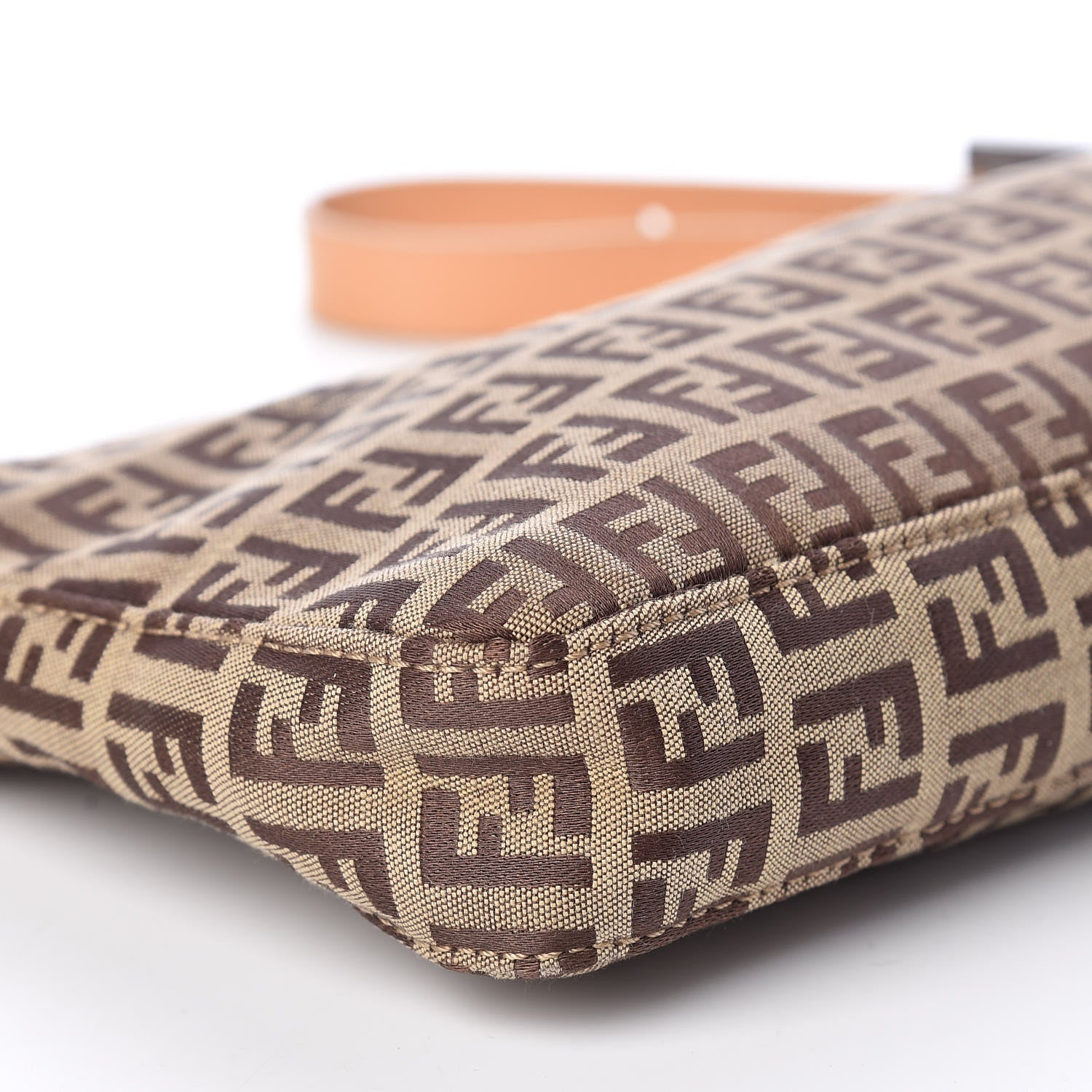 Fendi Zucchino Pochette Tan 7 of 8