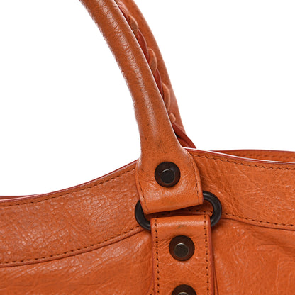 Balenciaga Agneau Classic Hardware Town Tangerine 11 of 18