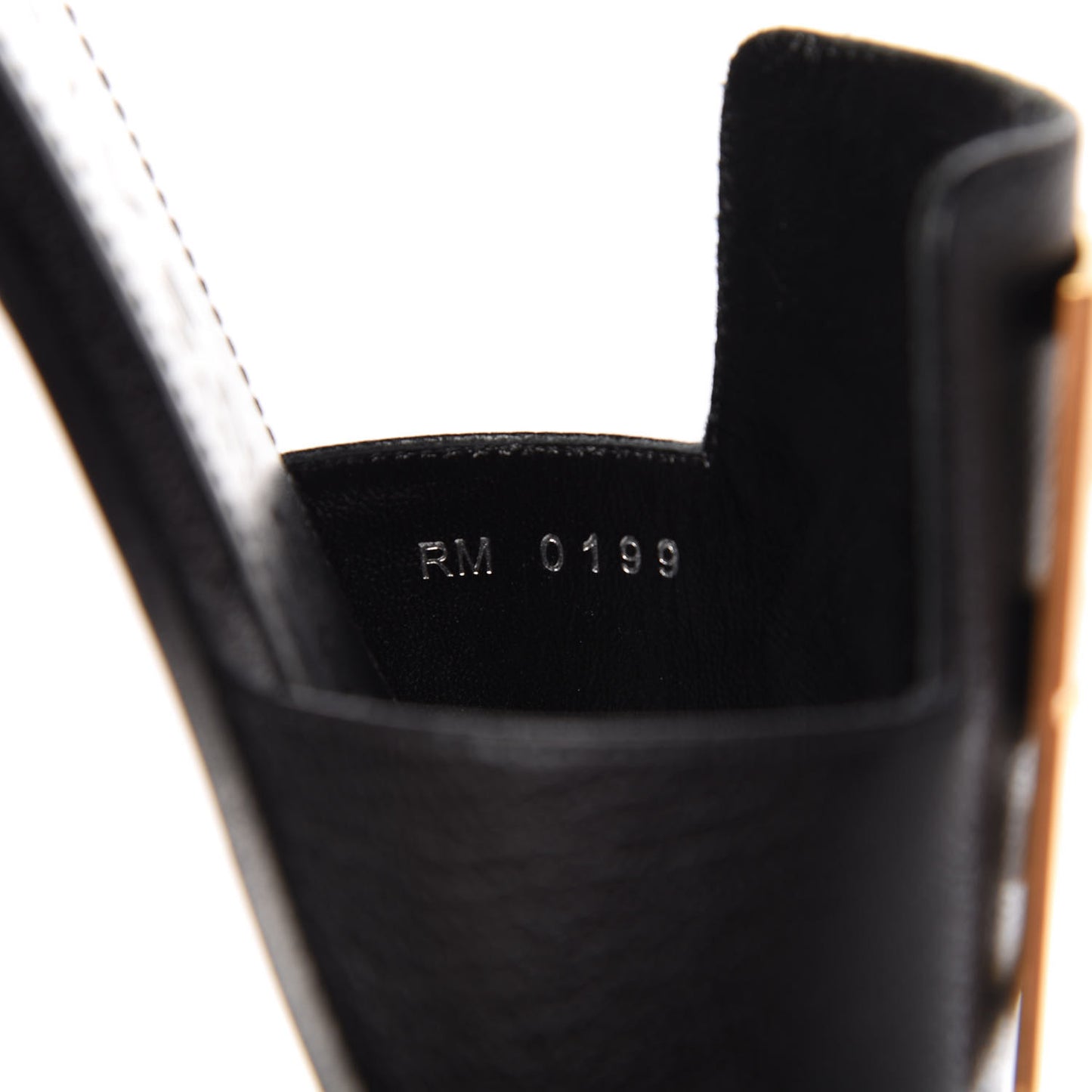 Goatskin 4G Flat Sandals 35 Black