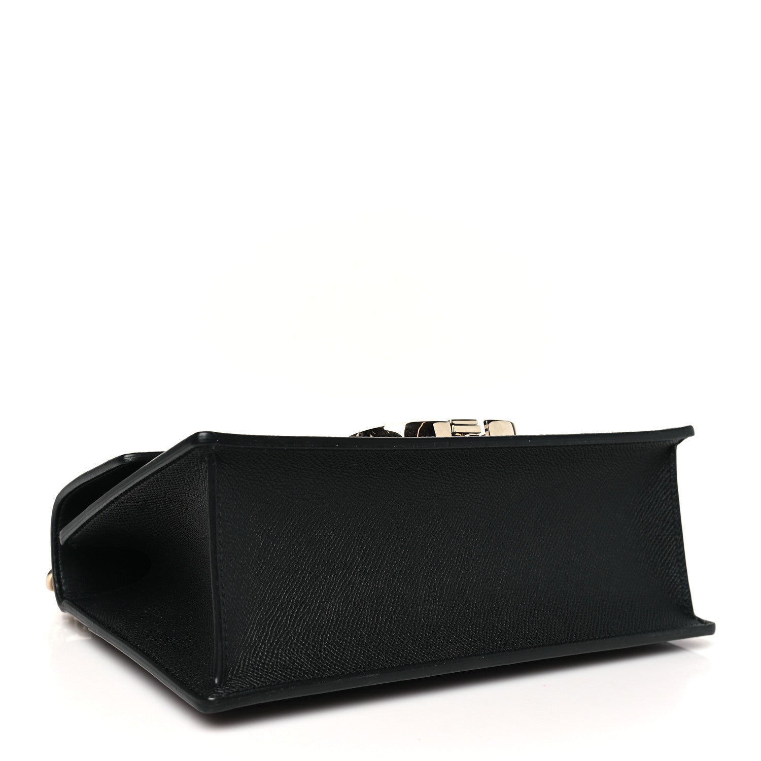 Christian Dior Grained Calfskin Embossed 30 Montaigne Chain Flap Bag Black 4 of 10