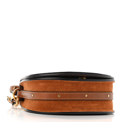 Chloe Calfskin Suede Small Nile Bracelet Bag Caramel 4 of 8
