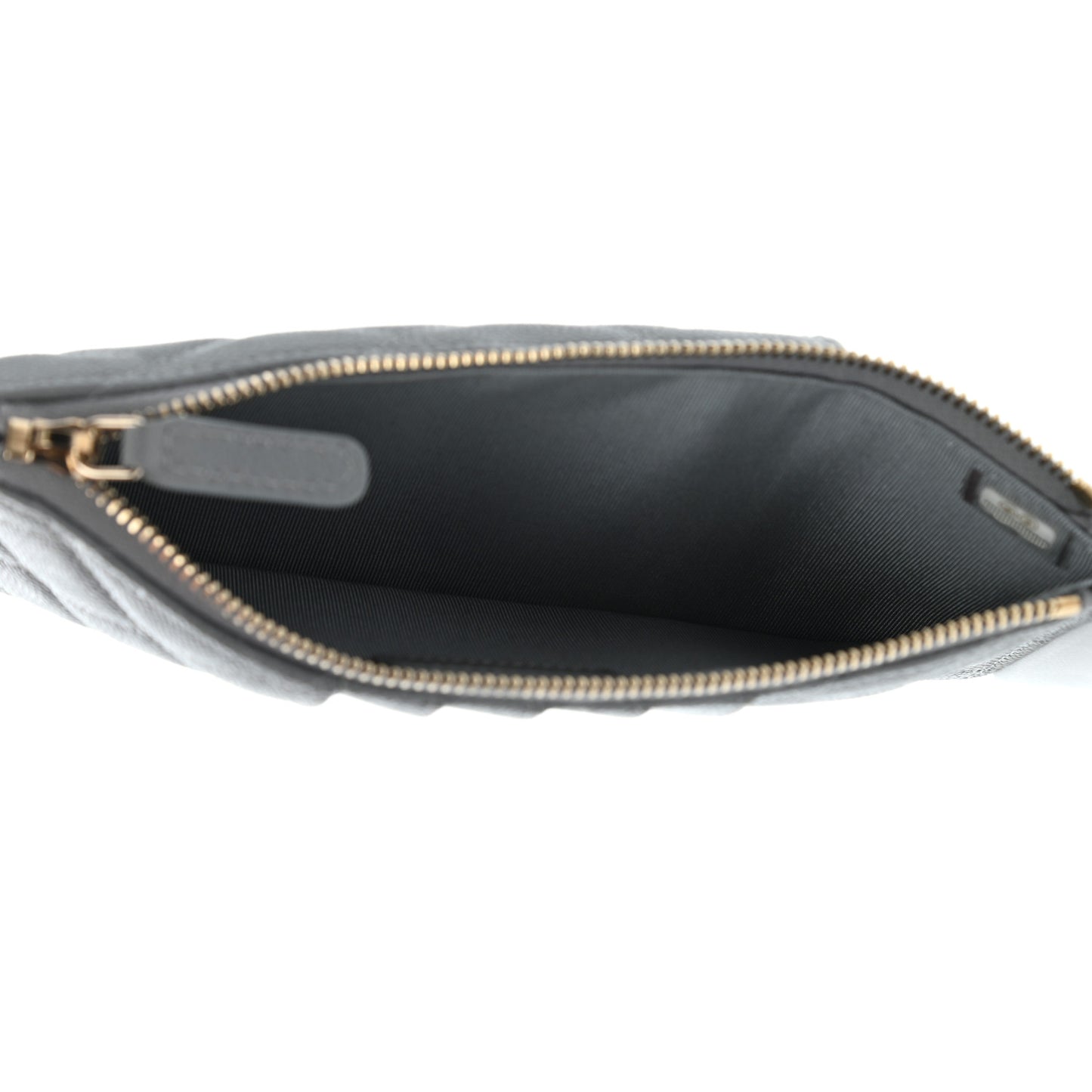 Caviar Quilted Classic iPhone Pouch Grey