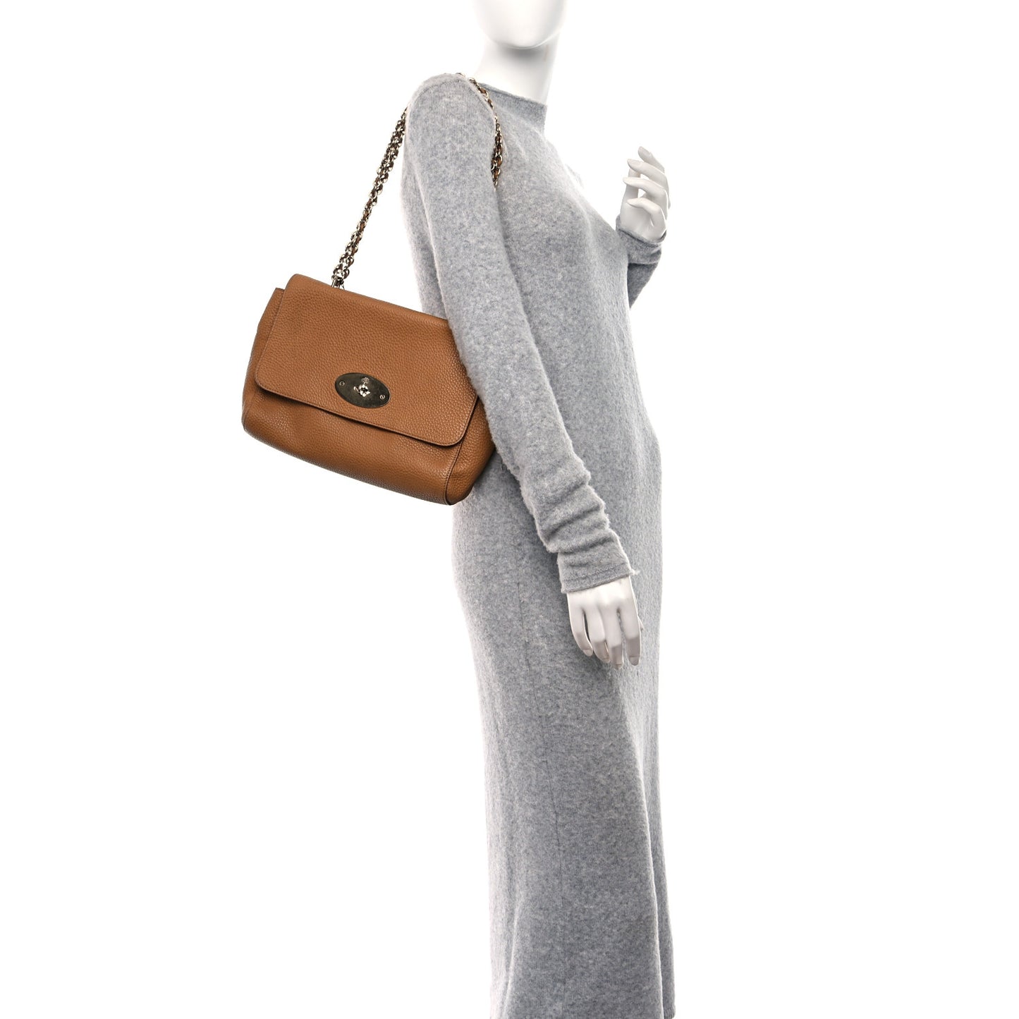 Glossy Goatskin Medium Lily Deer Brown