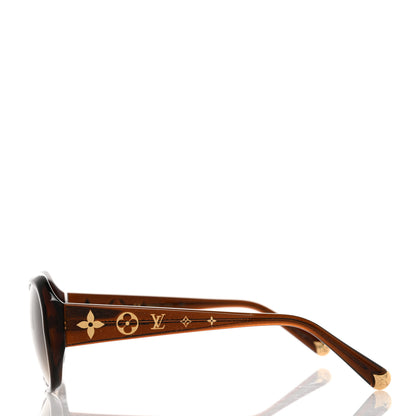 Louis Vuitton Acetate Obsession GM Sunglasses Z0459W Brown Glitter 3 of 7
