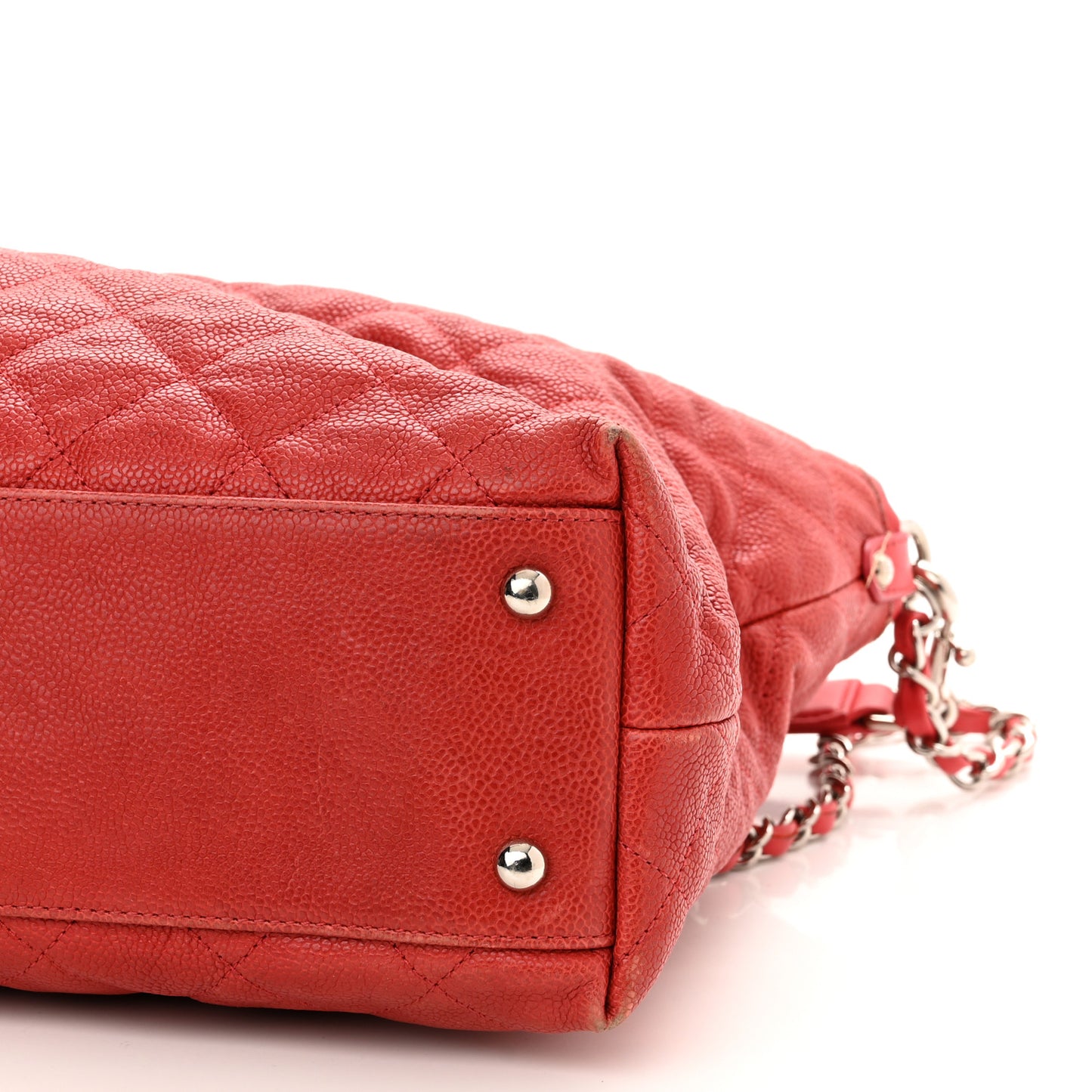 Caviar Quilted French Riviera Hobo Rouge