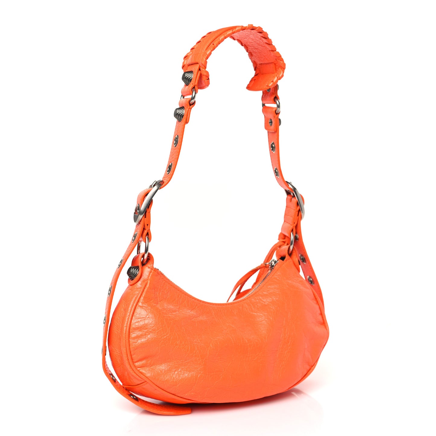 Agneau Arena Le Cagole Shoulder Bag XS Orange