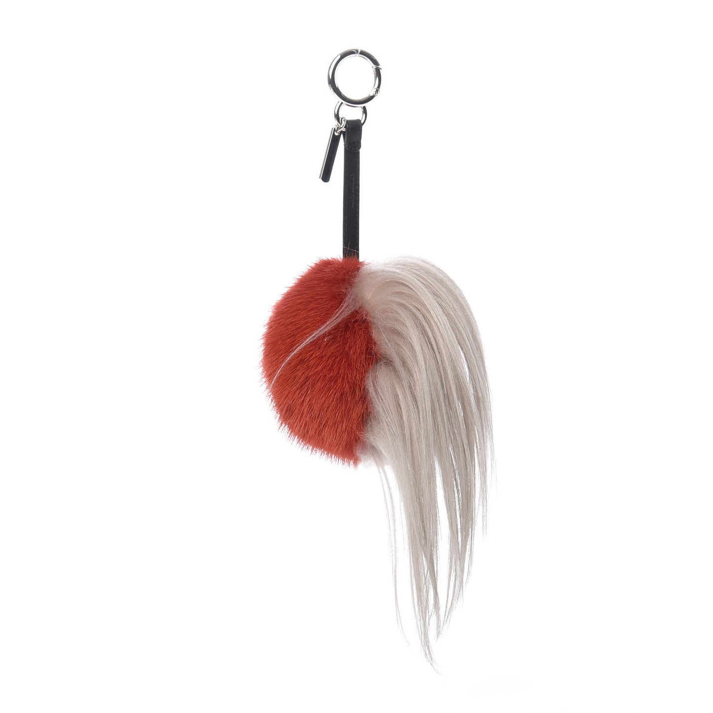Fox Fur Monster Flowery Mini Bag Bug Charm Brick Red Multicolor