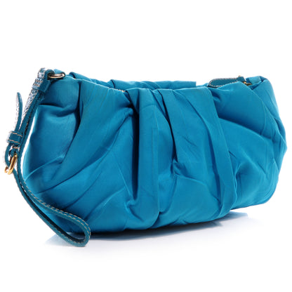 Prada Tessuto Wristlet Clutch Turchese 3 of 9