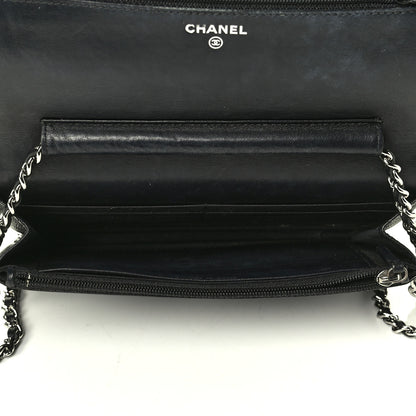 Chanel Caviar Sevruga Wallet On Chain WOC Black 4 of 7