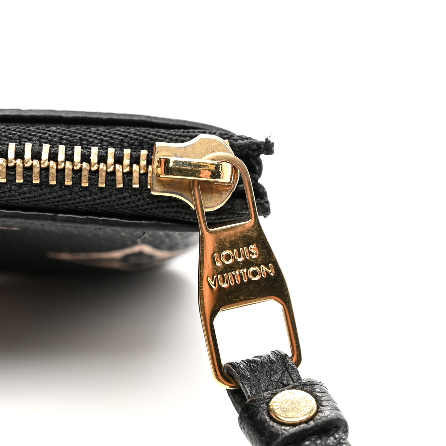 Empreinte Monogram Giant Key Pouch Black Beige