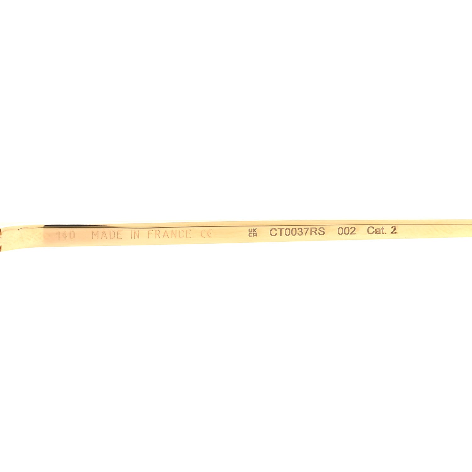 Cartier Metal C Decor CT0037RS Sunglasses Gold 6 of 8