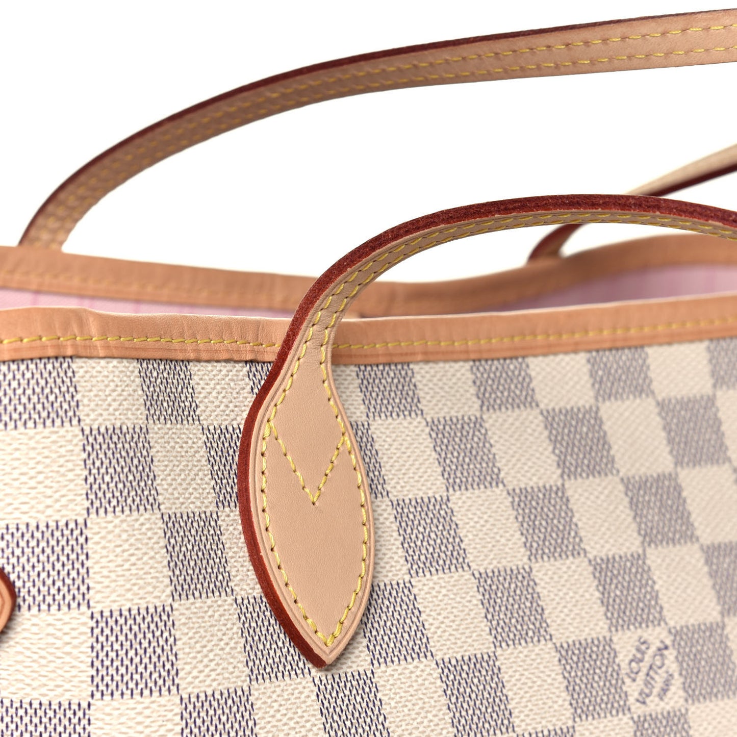 Damier Azur Neo Neverfull MM Rose Ballerine
