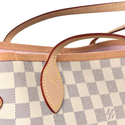 Louis Vuitton Damier Azur Neo Neverfull MM Rose Ballerine 9 of 9