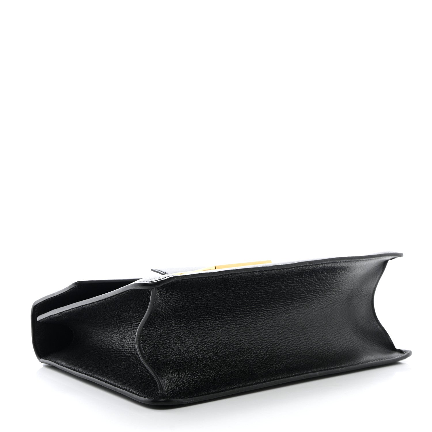 Tom Ford Shiny Goatskin Medium 001 Top Handle Bag Black 4 of 13