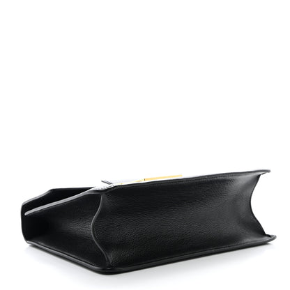 Tom Ford Shiny Goatskin Medium 001 Top Handle Bag Black 4 of 13