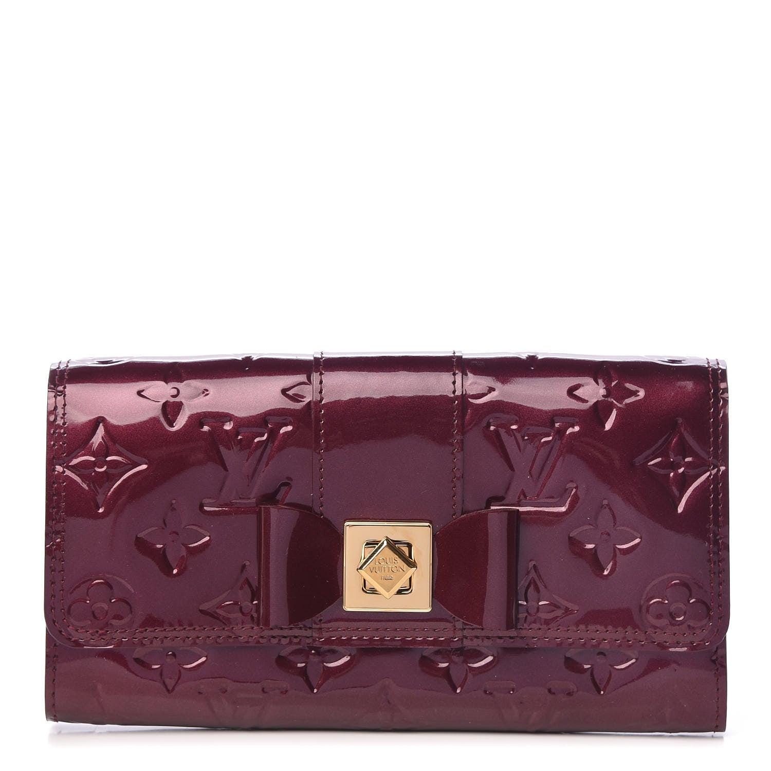 Louis Vuitton Vernis Sarah Noeud Wallet Rouge Fauviste 1 of 8