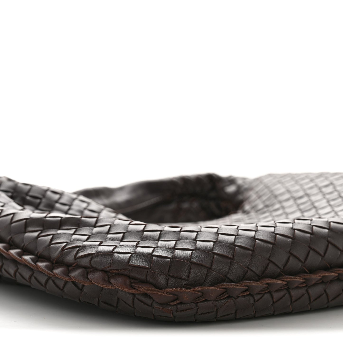 Nappa Intrecciato Medium Veneta Hobo Ebano