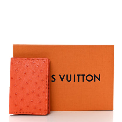 Louis Vuitton Ostrich Pocket Organizer Orange 7 of 7