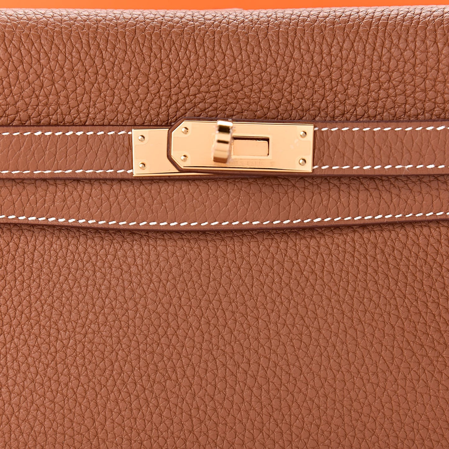 Taurillon Clemence Kelly Ado Backpack Gold