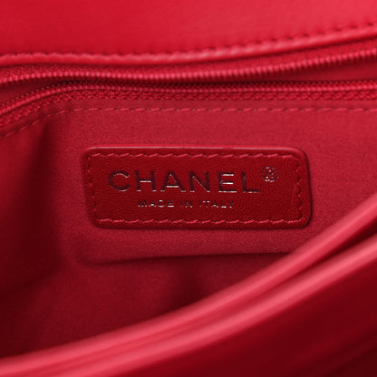 Chanel Lambskin Quilted Jumbo Chanel 3 Flap Dark Pink 8 of 12
