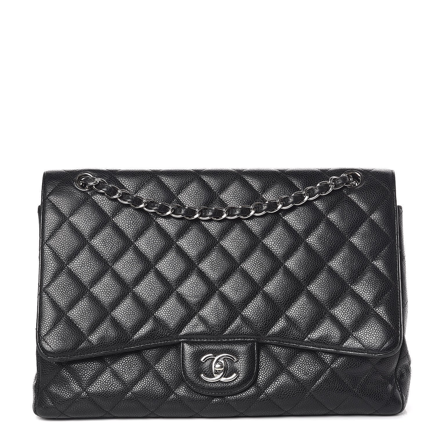 Chanel Caviar Quilted Maxi Single Flap Black 1 of 14
