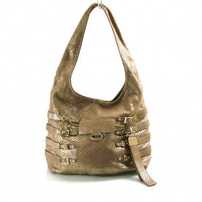 Jimmy Choo Leather Perforated Bardia Hobo Beige 1 of 11