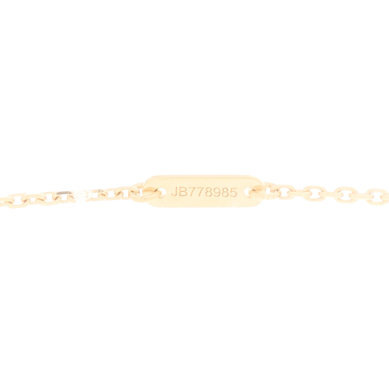 18K Yellow Gold Mother of Pearl Sweet Alhambra Pendant Necklace